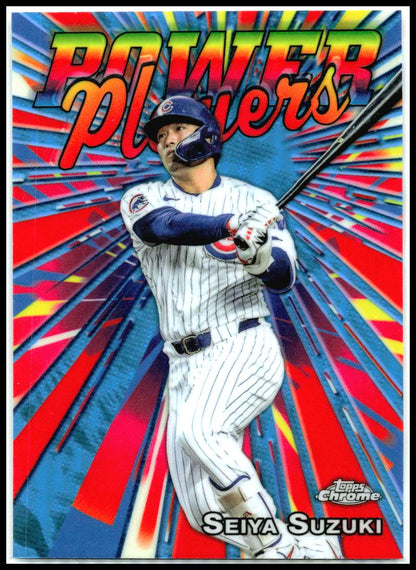 2025 Topps Chrome Update Power Players #PP-33 Seiya Suzuki Chicago Cubs