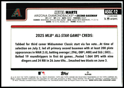 2025 Topps Update 2025 All-Star Game #ASG-15 Ketel Marte Arizona Diamondbacks