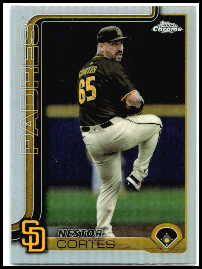 2025 Topps Chrome Update Refractors #USC130 Nestor Cortes San Diego Padres