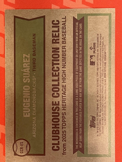 2025 Topps Heritage Clubhouse Collection #CCR-ES Eugenio Suarez