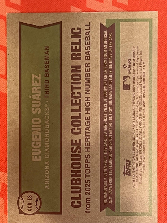 2025 Topps Heritage Clubhouse Collection #CCR-ES Eugenio Suarez