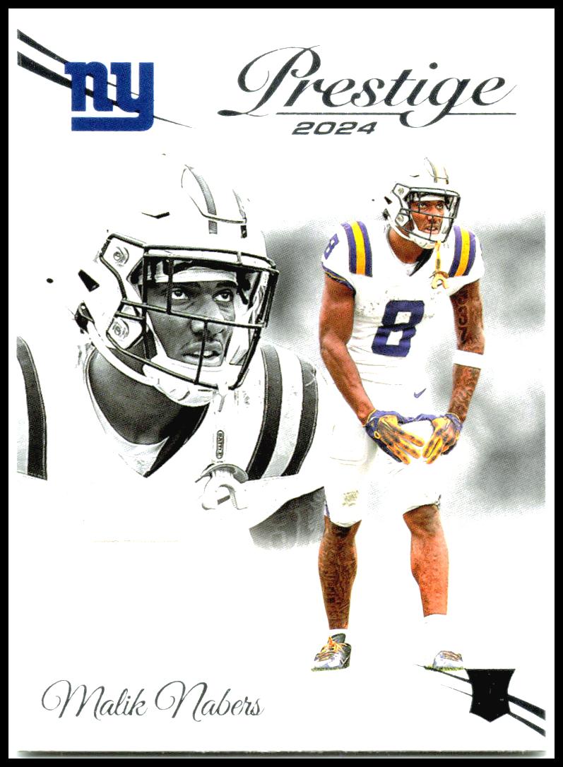2024 Panini Prestige #306 Malik Nabers Rookie New York Giants