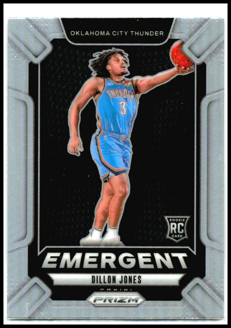 2024-25 Panini Prizm Emergent Prizms Silver #11 Dillon Jones Thunder