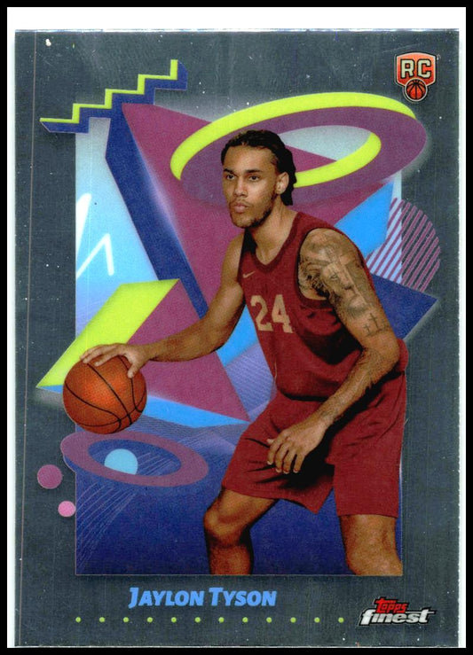 2024-25 Finest #216 Jaylon Tyson Rookie Cleveland Cavaliers