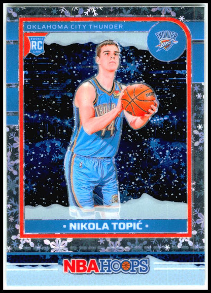 2024-25 Hoops Winter #242 Nikola Topic Rookie Oklahoma City Thunder