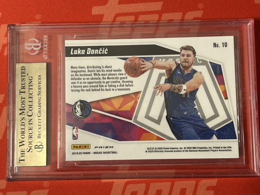 2019-20 Panini Mosaic Give and Go Mosaic #10 Luka Doncic
