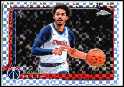 2025-26 Topps Chrome X-Fractors #207 Jordan Poole Washington Wizards