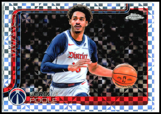 2025-26 Topps Chrome X-Fractors #207 Jordan Poole Washington Wizards