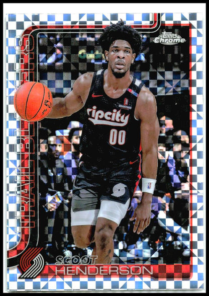 2025-26 Topps Chrome X-Fractors #166 Scoot Henderson