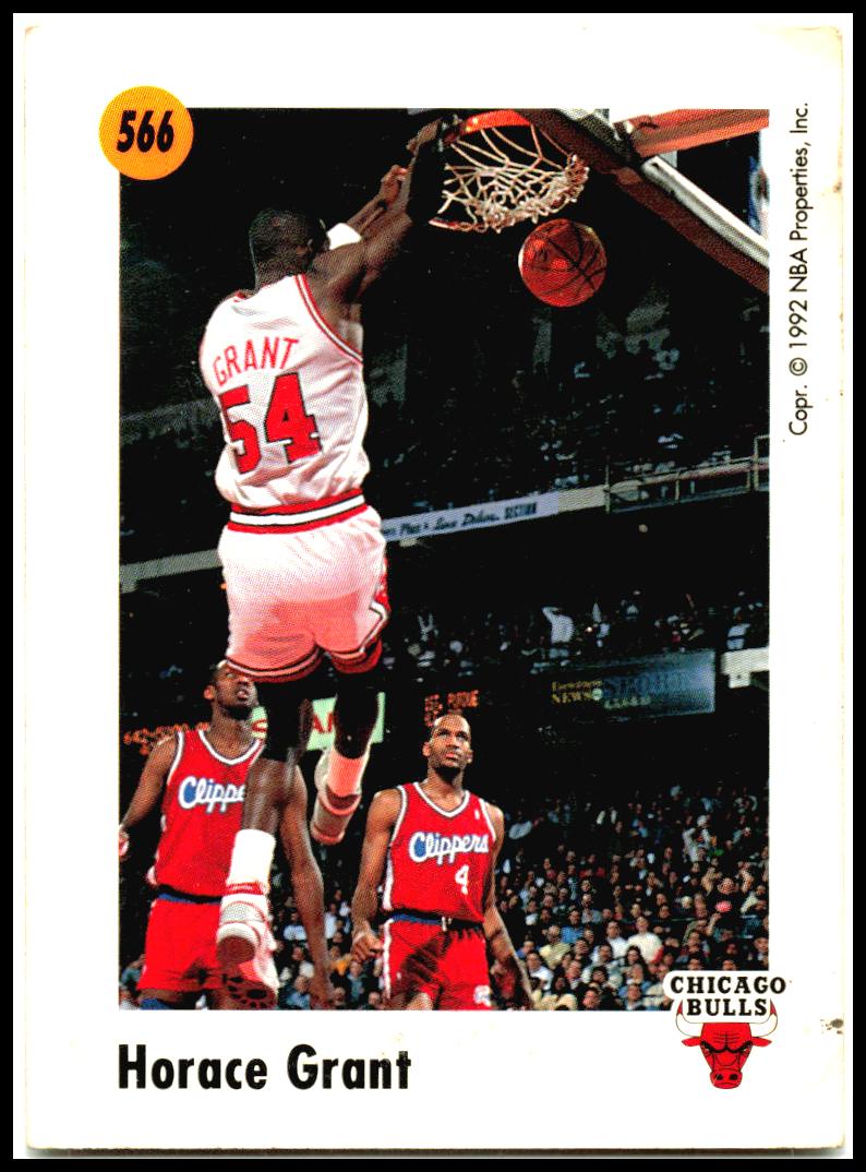 1991-92 SkyBox #566 Horace Grant Chicago Bulls