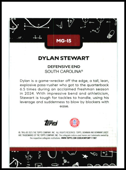 2025 University Best Making The Grade #MG-15 Dylan Stewart Gamecocks