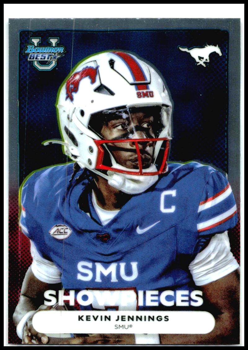 2025 Bowman University Best Bowman Showpieces #BS-18 Kevin Jennings SMU Mustangs