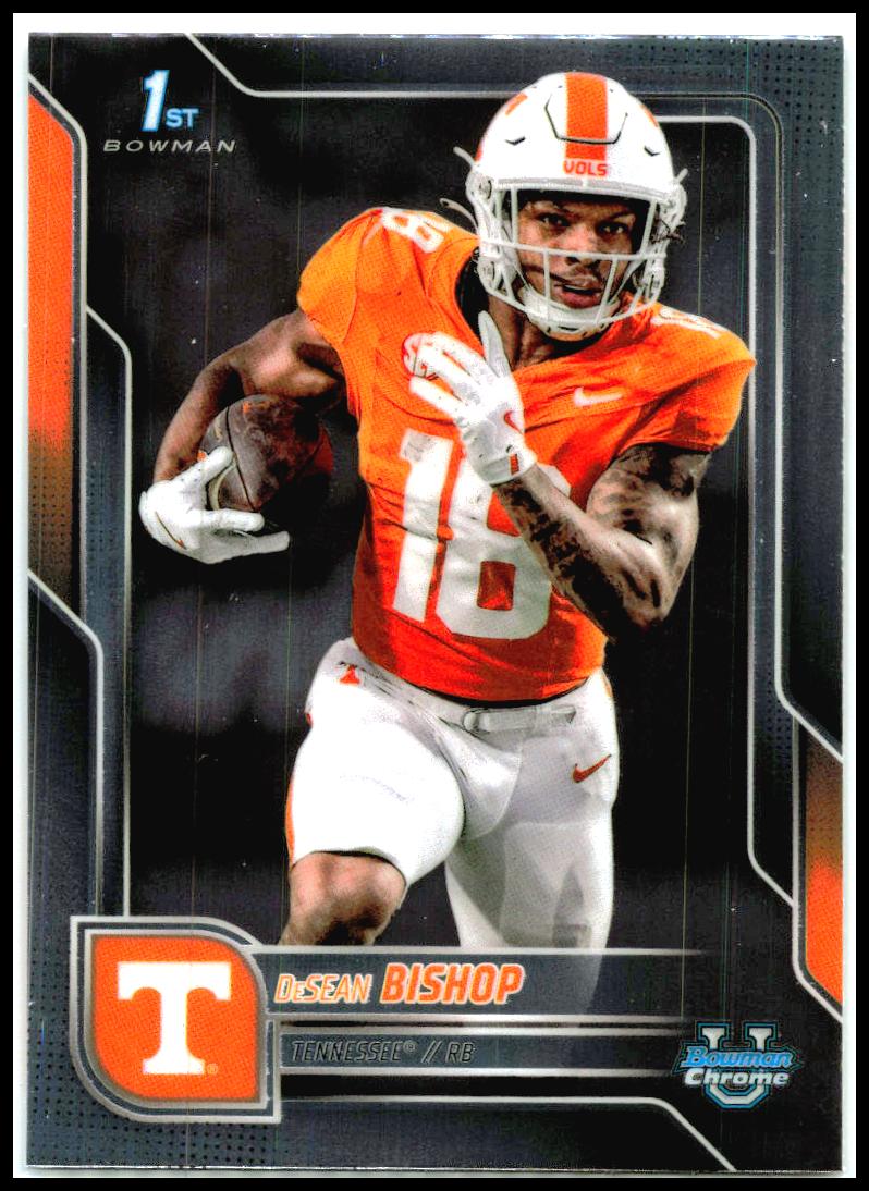 2025 Bowman University Chrome #67 DeSean Bishop Tennessee Volunteers