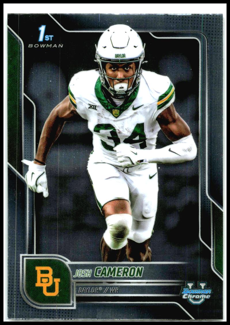 2025 Bowman University Chrome #60 Josh Cameron Baylor Bears