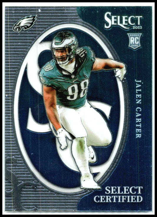 2023 Panini Select Select Certified Rookies #CRO-JCA Jalen Carter Eagles