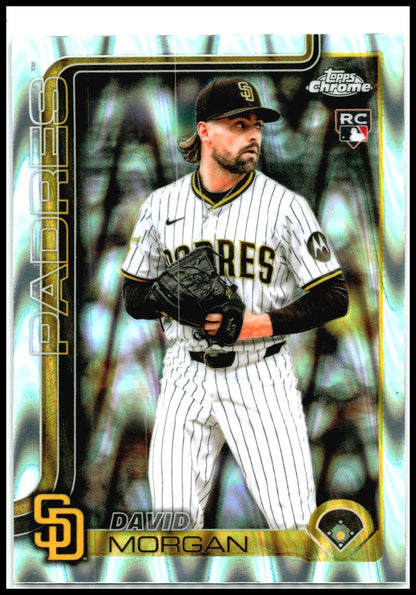 2025 Topps Chrome Update RayWave Refractor #USC33 David Morgan Rookie Padres