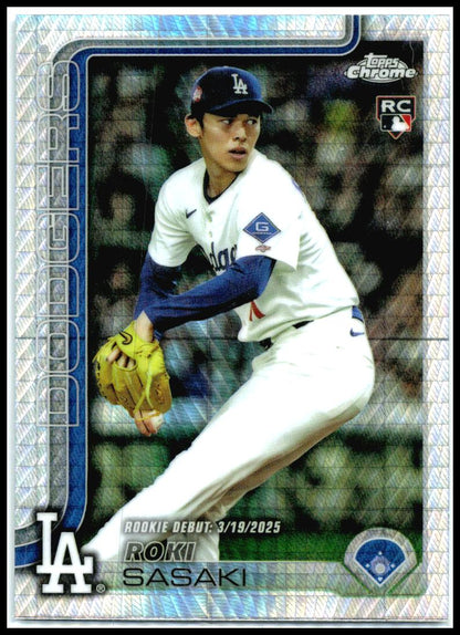 2025 Topps Chrome Update Prism Refractors #USC73 Roki Sasaki Rookie Dodgers