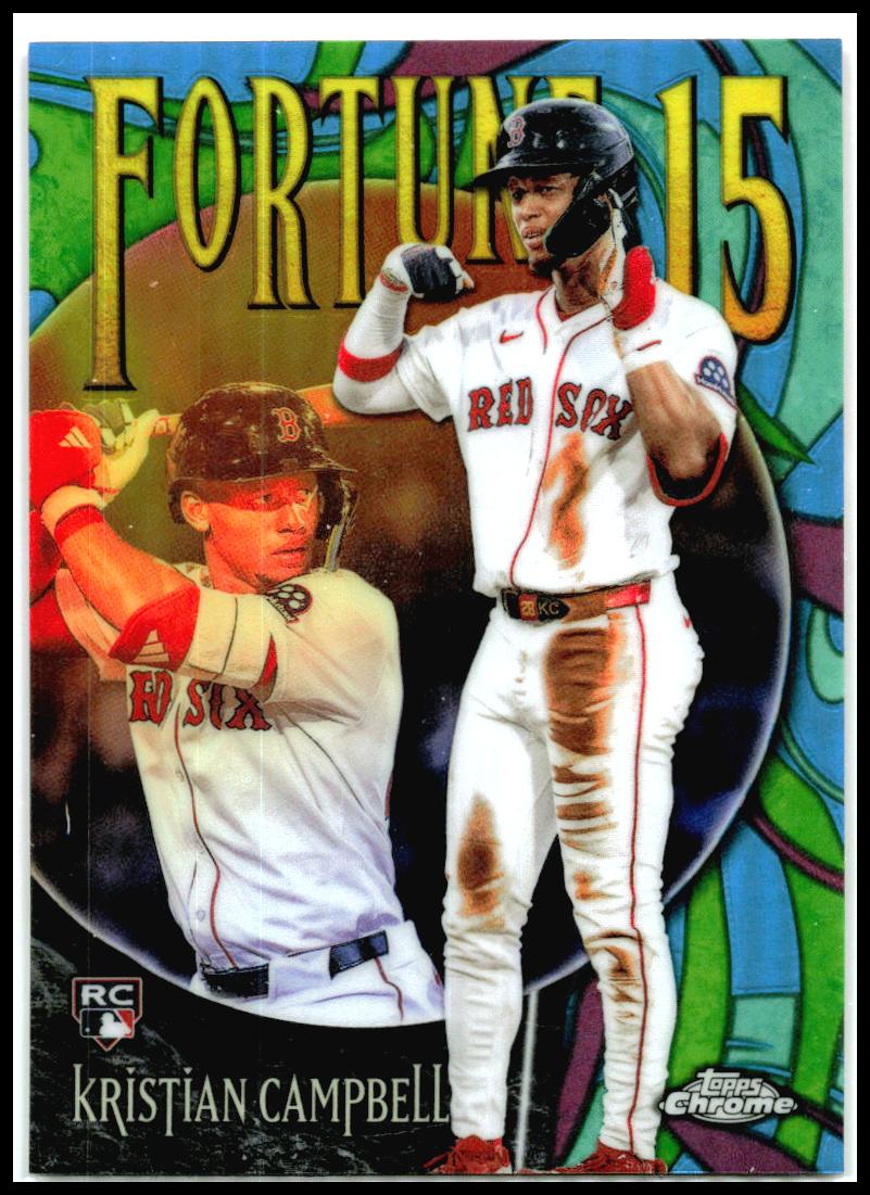 2025 Topps Chrome Update Fortune 15 #F15-23 Kristian Campbell Boston Red Sox