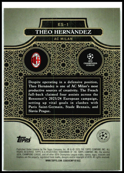 2024-25 Merlin Elite Society #ES-1 Theo Hernández