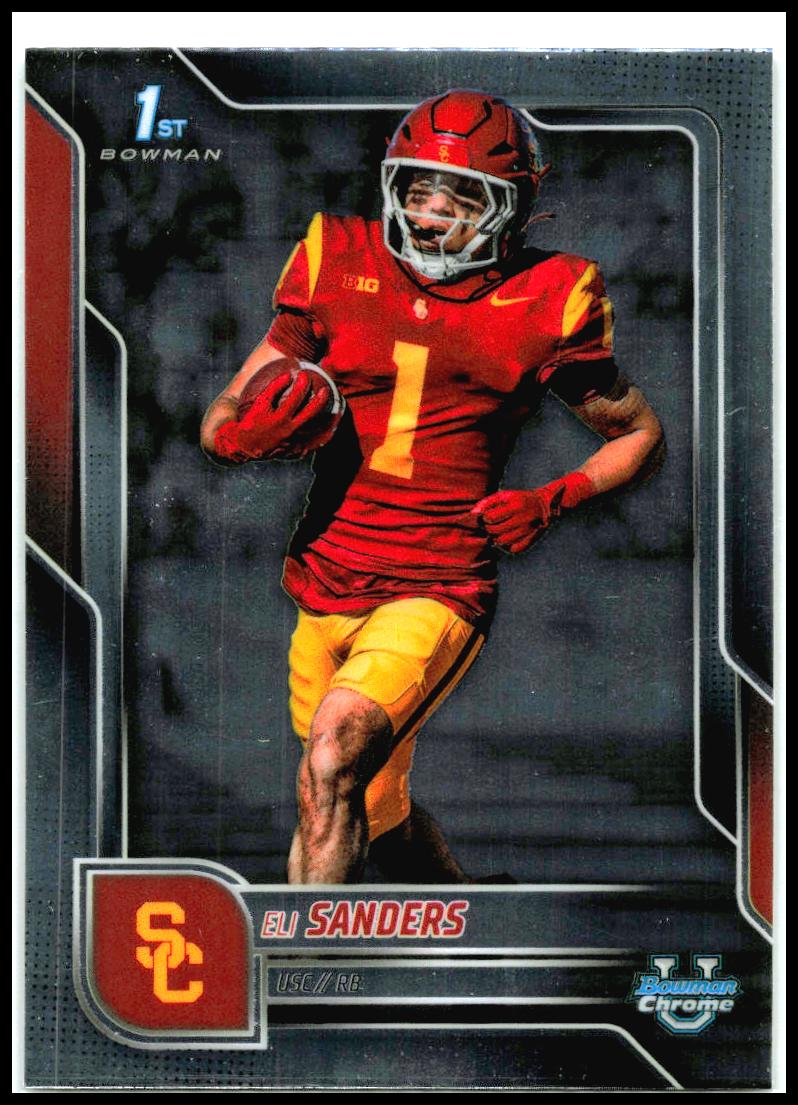 2025 Bowman University Chrome #177 Eli Sanders USC Trojans