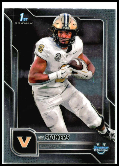 2025 Bowman University Chrome #191 Eli Stowers Vanderbilt Commodores