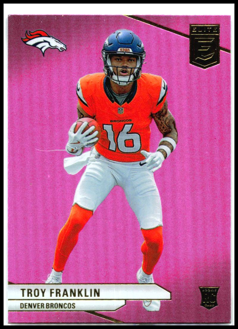 2024 Donruss Elite Pink #116 Troy Franklin Rookie Denver Broncos