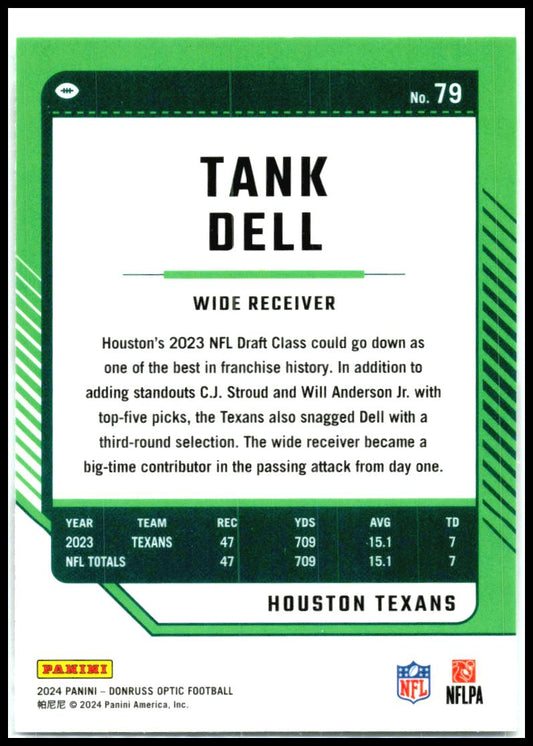 2024 Donruss Optic #79 Tank Dell Houston Texans
