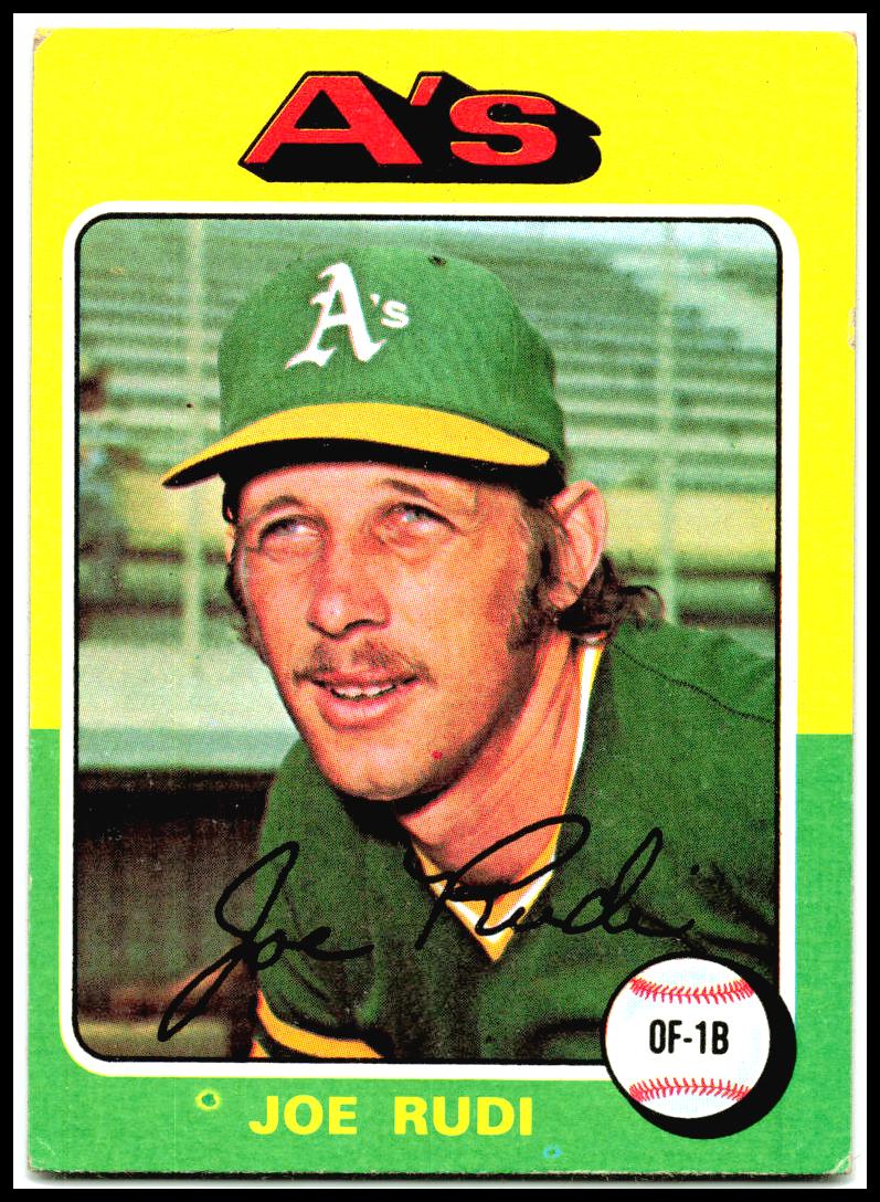 1975 Topps #45 Joe Rudi Oakland Athletics