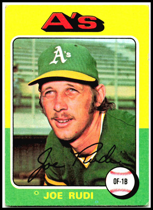 1975 Topps #45 Joe Rudi Oakland Athletics