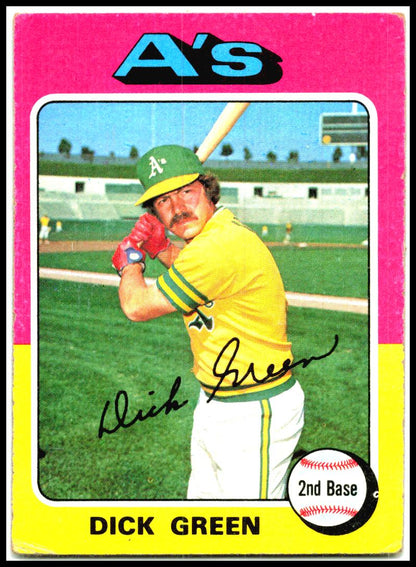 1975 Topps #91 Dick Green Oakland Athletics