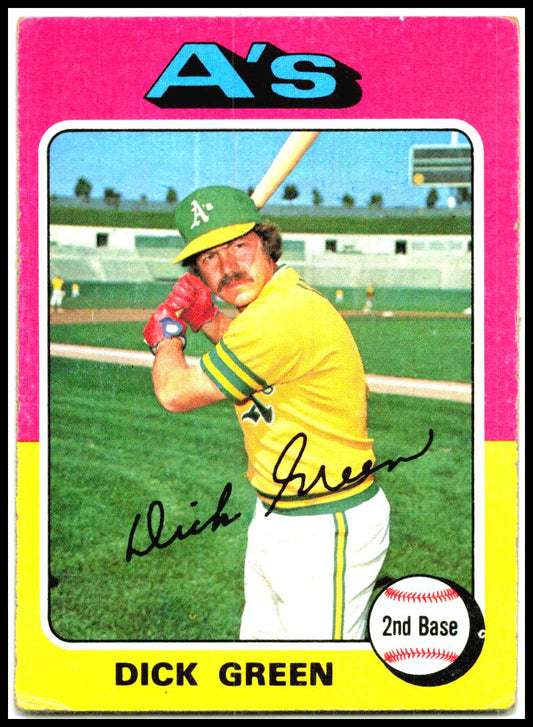 1975 Topps #91 Dick Green Oakland Athletics