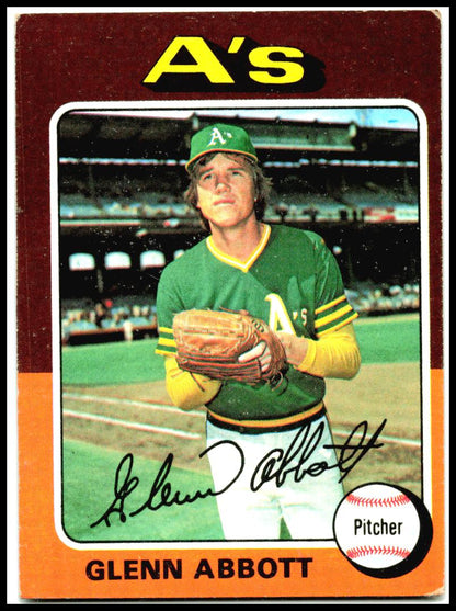 1975 Topps #591 Glenn Abbott Oakland Athletics