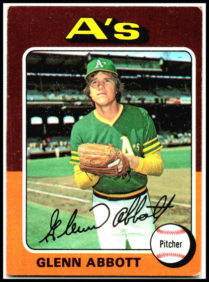 1975 Topps #591 Glenn Abbott Oakland Athletics