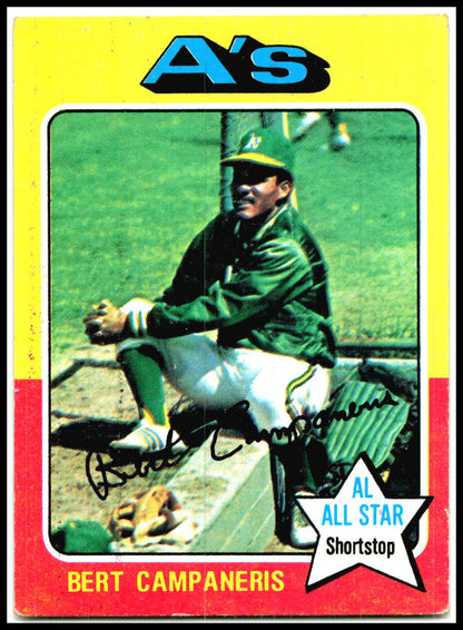 1975 Topps #170 Bert Campaneris Oakland Athletics