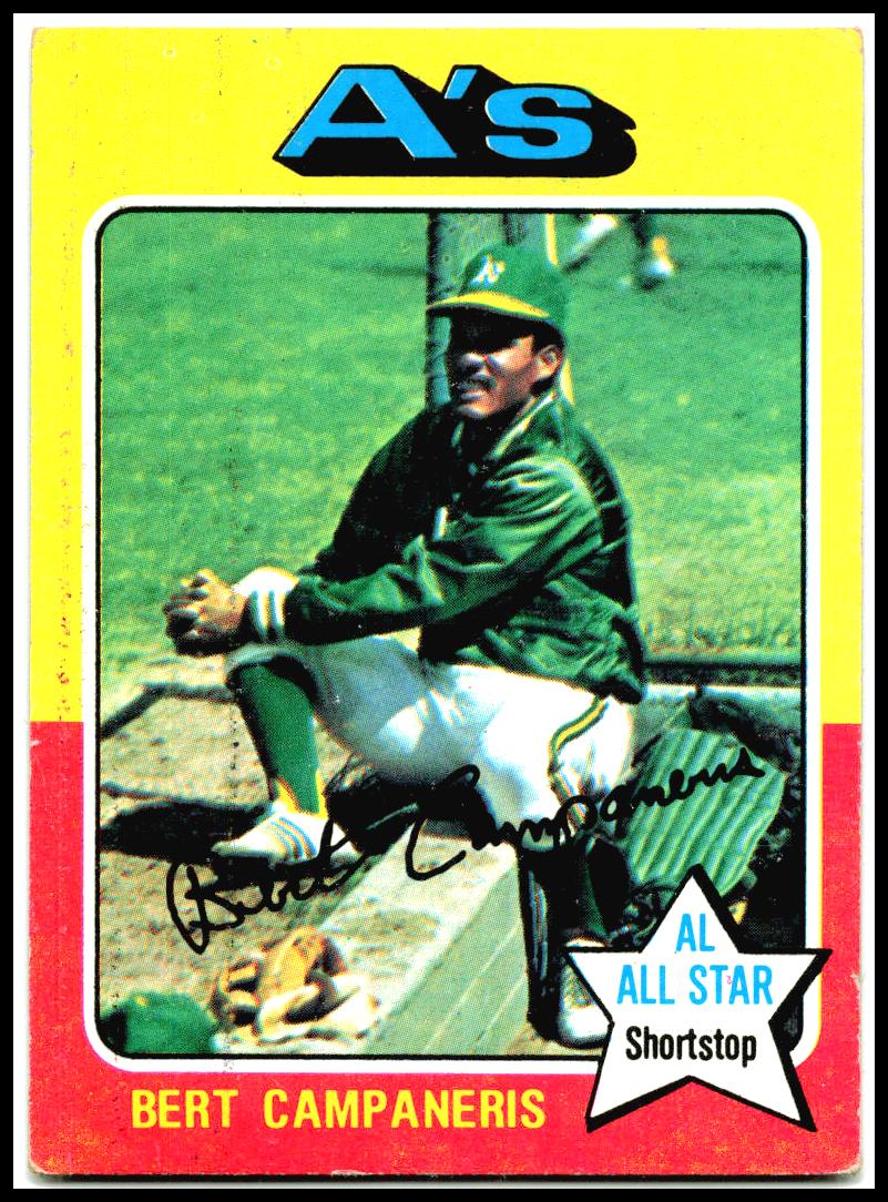 1975 Topps #170 Bert Campaneris Oakland Athletics