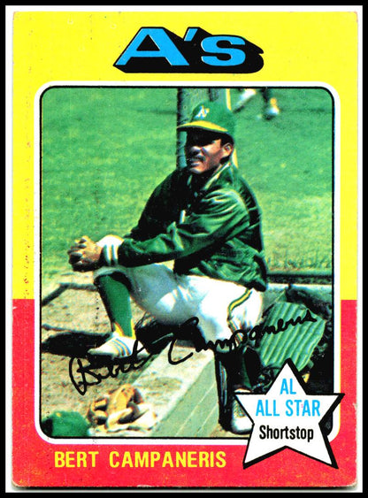 1975 Topps #170 Bert Campaneris Oakland Athletics