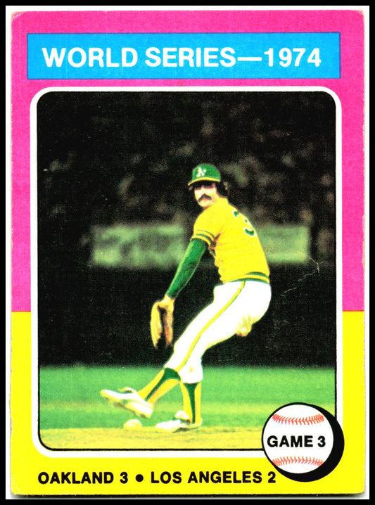 1975 Topps #463 1974 World Series Game