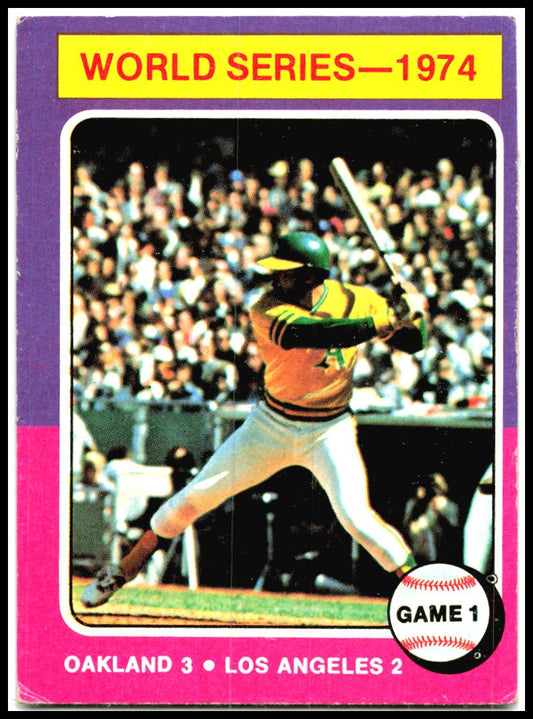 1975 Topps #461 1974 World Series Game