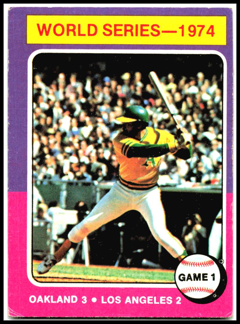 1975 Topps #461 1974 World Series Game