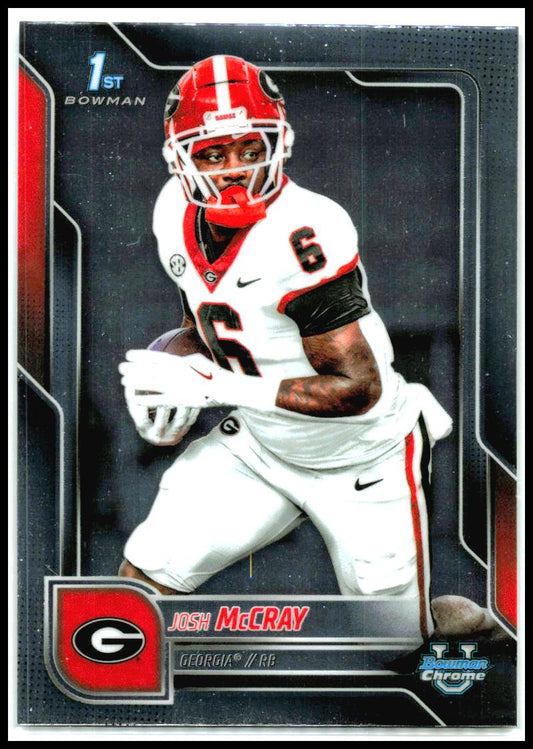 2025 Bowman University Chrome #173 Josh McCray Georgia Bulldogs