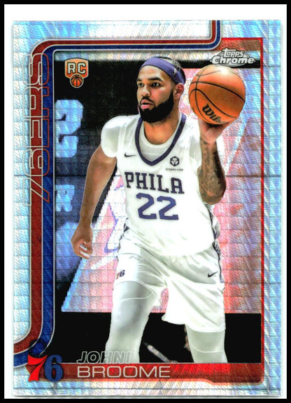 2025-26 Topps Chrome Prism Refractor #285 Johni Broome Rookie Philadelphia 76ers