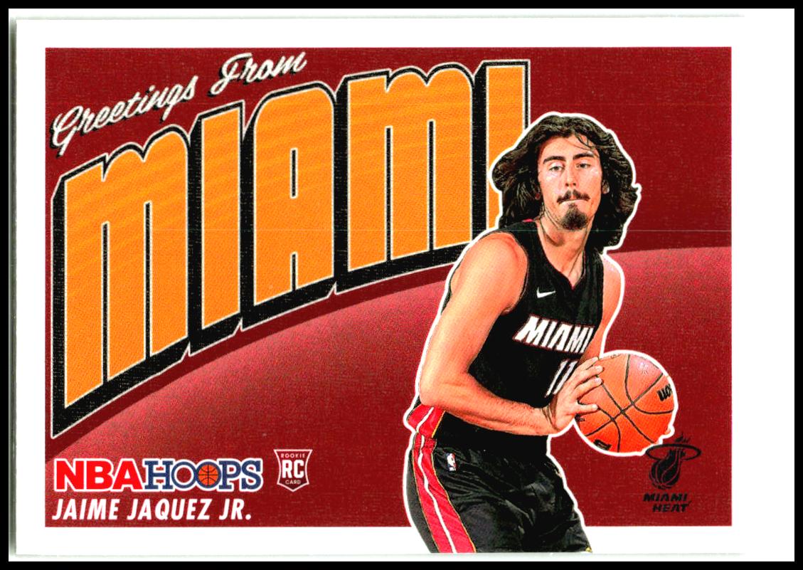 2023-24 Hoops Rookie Greetings #2 Jaime Jaquez Jr. Miami Heat