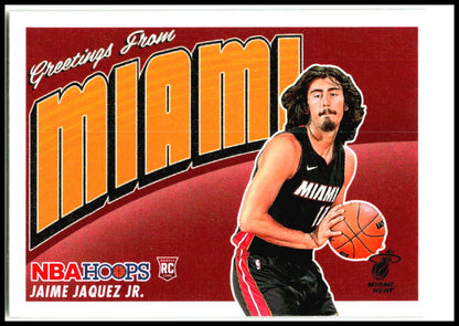 2023-24 Hoops Rookie Greetings #2 Jaime Jaquez Jr. Miami Heat