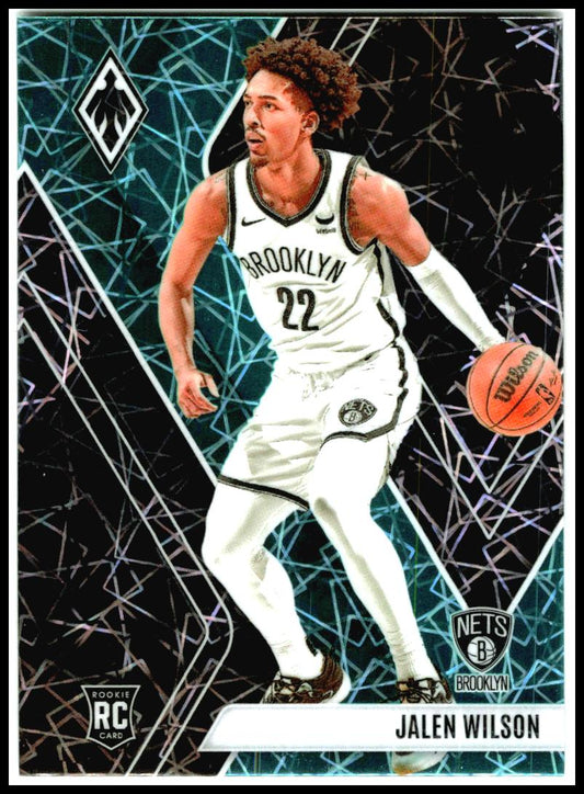 2023-24 Panini Phoenix Phoenix Teal Lazer #276 Jalen Wilson Rookie Brooklyn Nets
