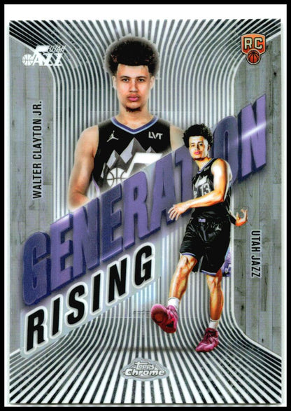 2025-26 Topps Chrome Generation #GR-18 Walter Clayton Jr Jazz