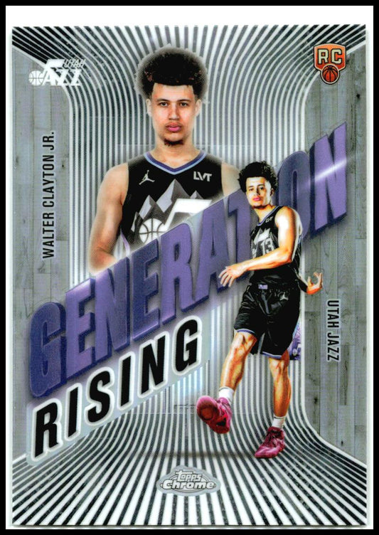 2025-26 Topps Chrome Generation #GR-18 Walter Clayton Jr Jazz