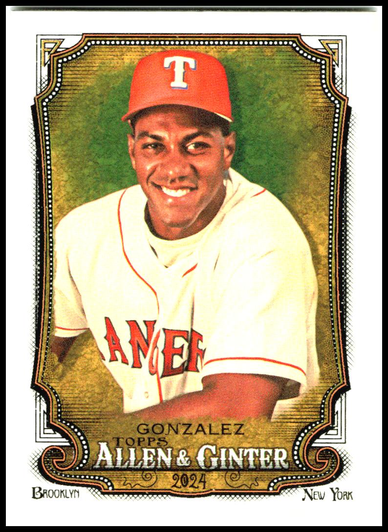 2024 Topps Allen & Ginter #311 Juan Gonzalez Texas Rangers
