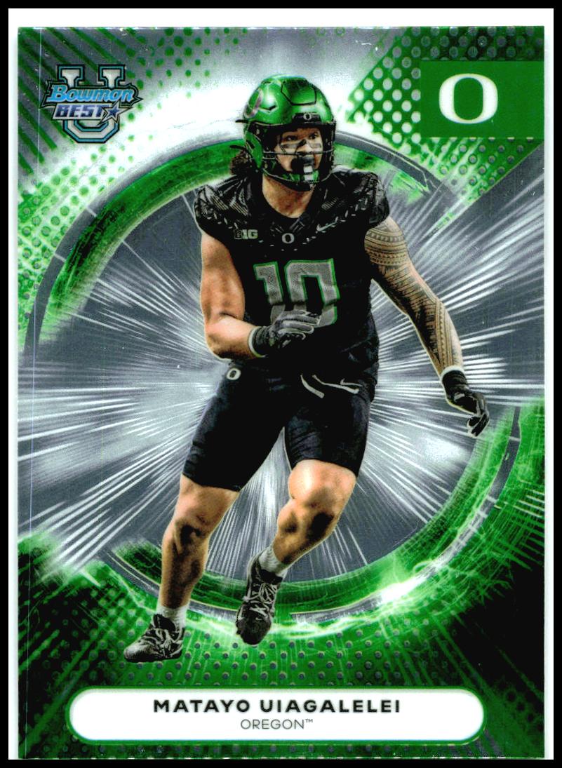 2025 Bowman University Best #74 Matayo Uiagalelei Oregon Ducks