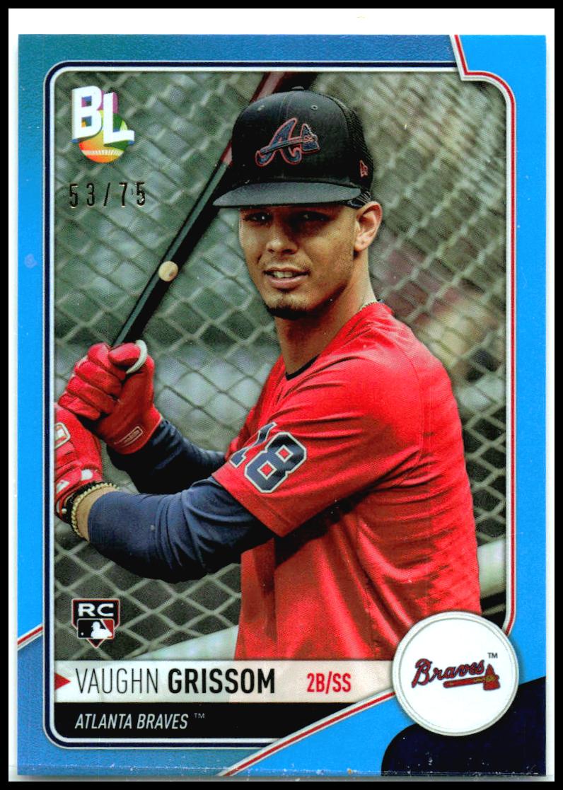 2023 Topps Big League Wrapper Redemption Blue Foil #WR-30 Vaughn Grissom Braves