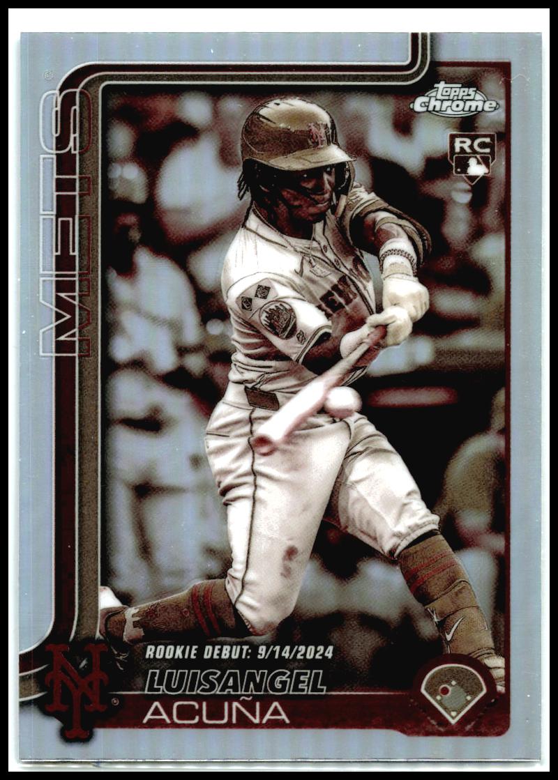 2025 Topps Chrome sepia #USC53 Luisangel Acuña New York Mets